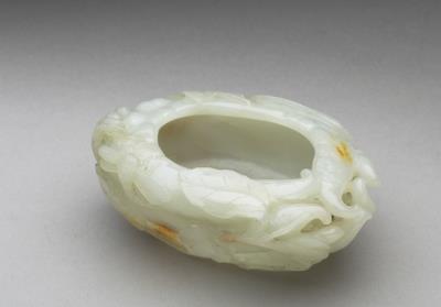 图片[2]-Jade water holder in the shape of a Buddha’s hand citron, Qing dynasty (1644-1911)-China Archive